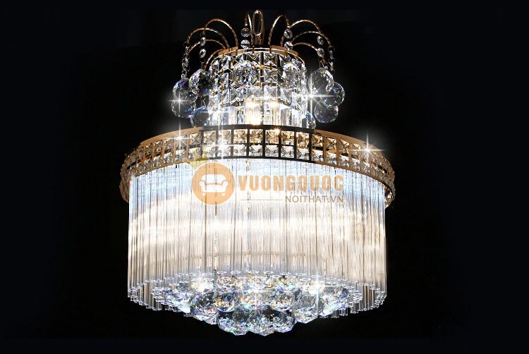 Đèn chùm pha lê kích thước lớn treo phòng khách CM161-5